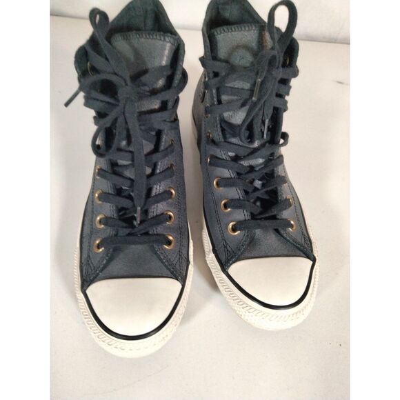 Converse Chuck Taylor All Star Dark Wash High-Top Sneakers M6.5W8.5 Adult - Picture 2 of 10